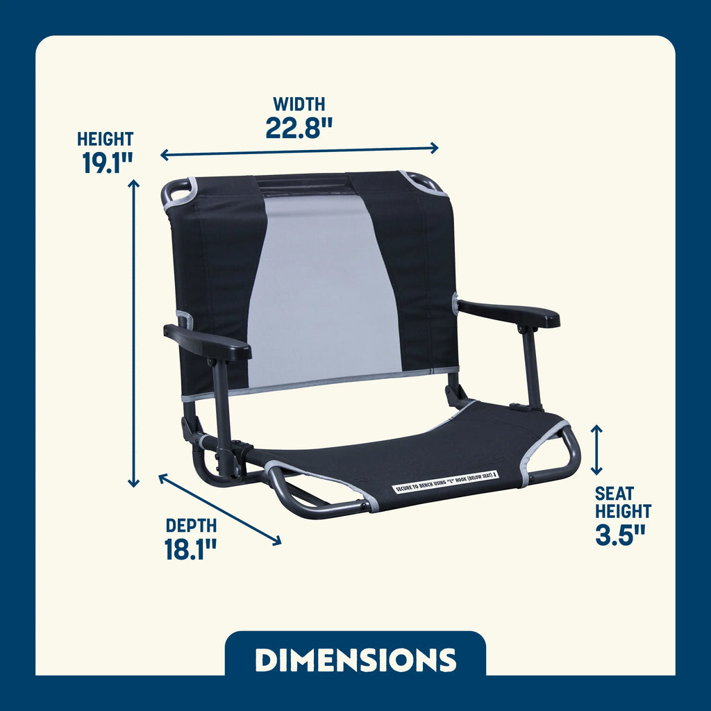 Big Comfort Stadium Chair™ with Armrests | Reserve DR56