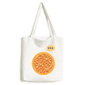 orange en decorative classic floral expression sack canvas tote shoulder bag