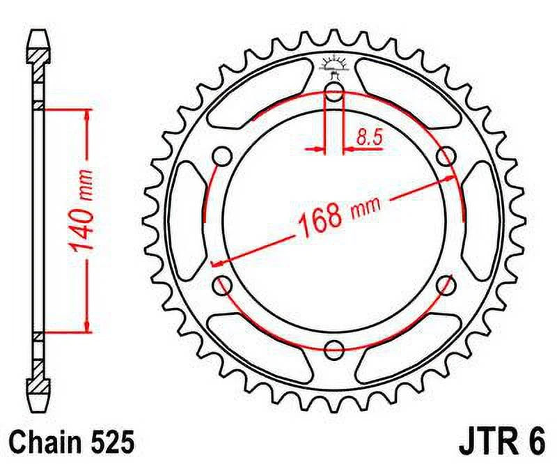 Front & Rear Sproket Kit BMW F800 GS-JTR6.42 8.5mm bolts-K72 08-16 JT Sprockets