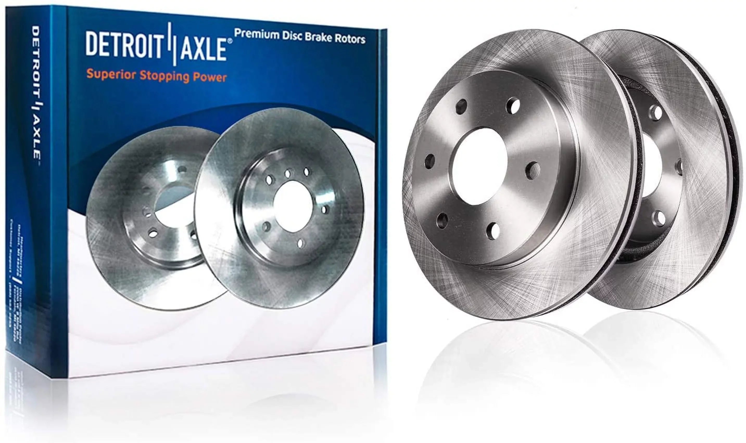 Detroit Axle - Front Brake Kit Chevy GMC Silverado Sierra Yukon XL Avalanche 1500 Tahoe Cadillac Escalade EXT ESV Disc Brake Rotors Ceramic Brakes Pads : 12" Rotor - [4-Wheel Disc Model]
