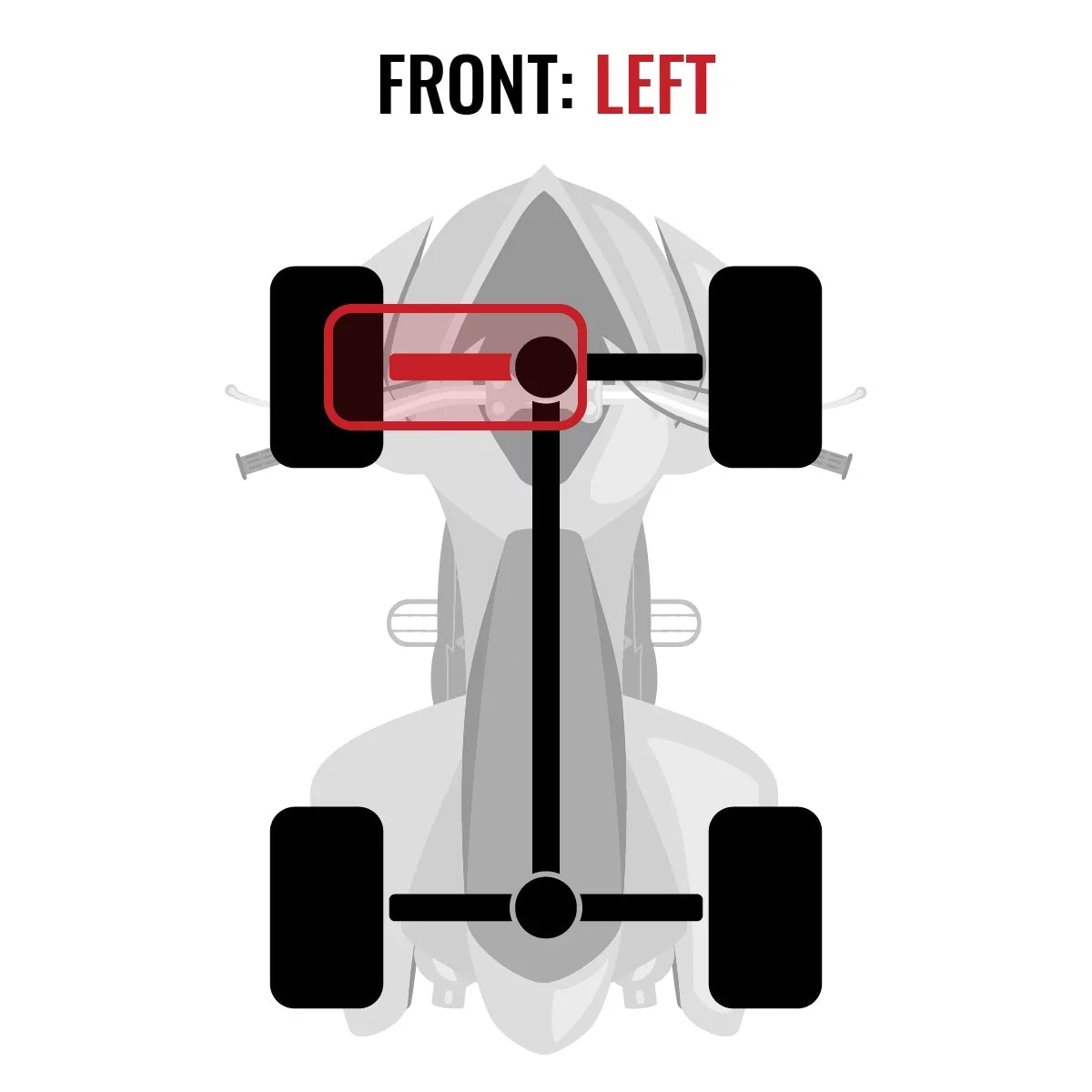 Sixity XT Front Left Axle Suitable with Can-Am Outlander 650 2015 - EFI 4X4