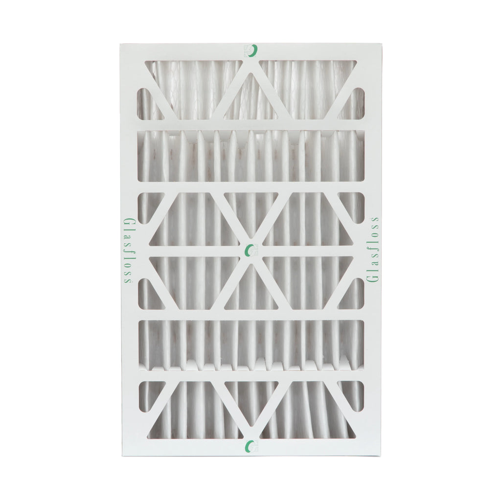 2 Pack of 12x24x4 MERV 13 Pleated 4" Inch Air Filters by Glasfloss. Actual Size: 11-3/8 x 23-3/8 x 3-3/4.