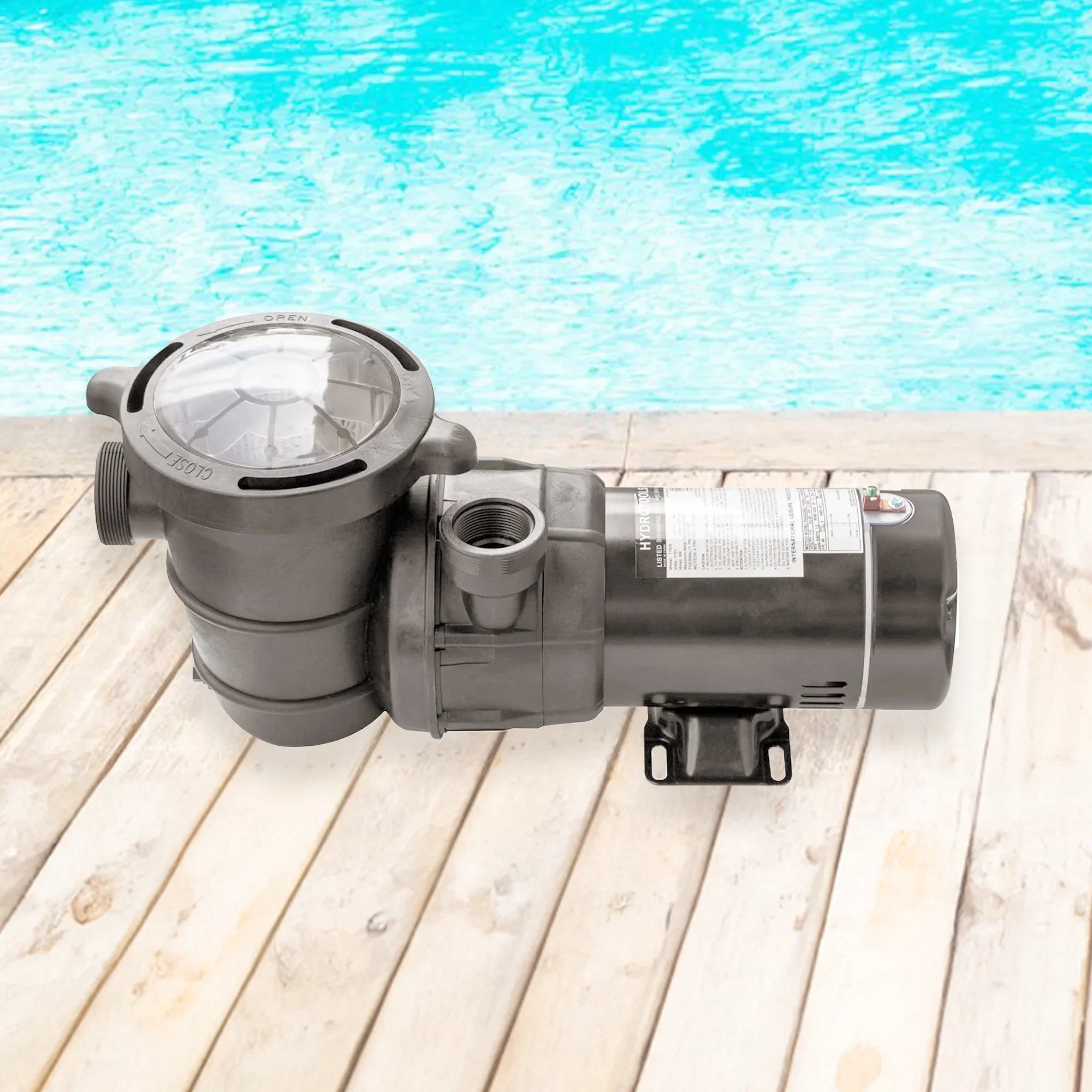 Swimline HydroTools Hydro Flo 0.75 HP Vertical Discharge Swimming Pool Pump