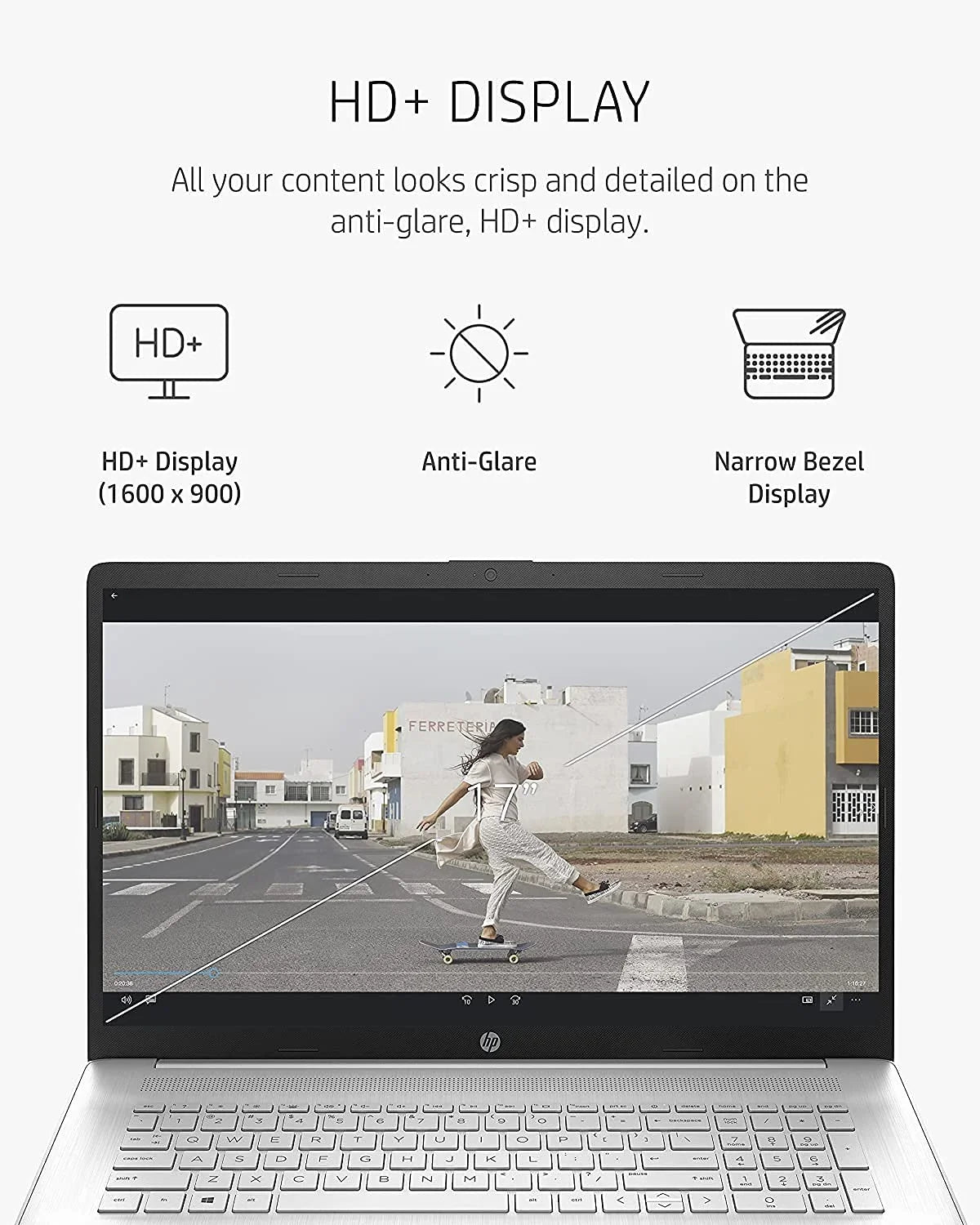 2021 Newest HP 17 Laptop, 17" HD+ Anti-Glare Screen, 11th Gen Intel Core i5-1135G7, Intel Iris Xe Graphics, 32 GB RAM, 2 TB HDD, Long Battery Life, Webcam, Mics, Win10, Silver + Oydisen Cloth