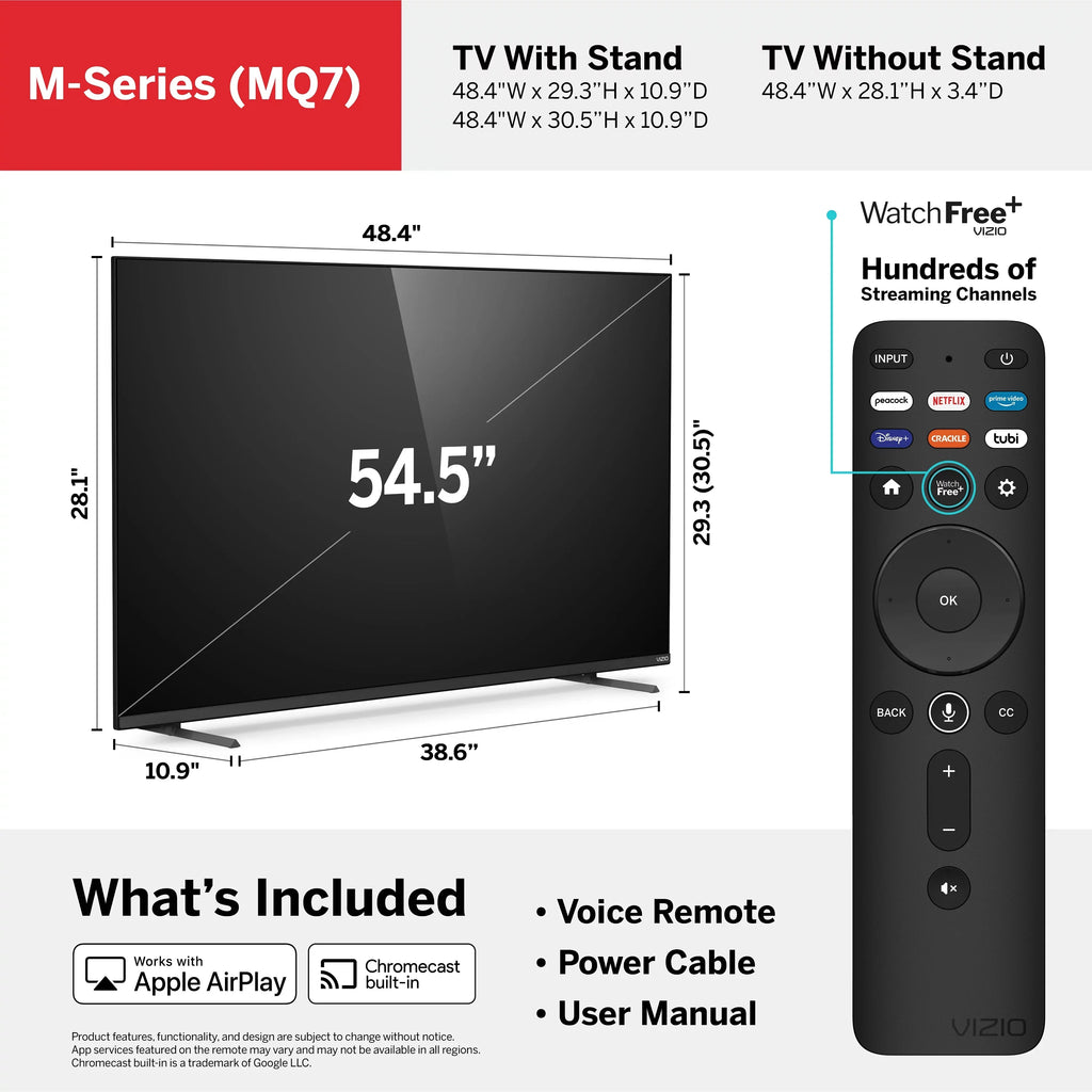 VIZIO 55" Class M7 Series 4K QLED HDR Smart TV M55Q7-J01