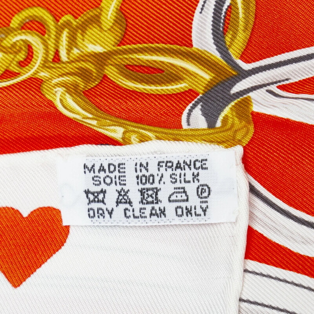Pre-Owned Hermes Carre 90 BRIDES de GALA Ceremony Horse Bridle Scarf Muffler White Multicolor Silk Women's HERMES (Good)