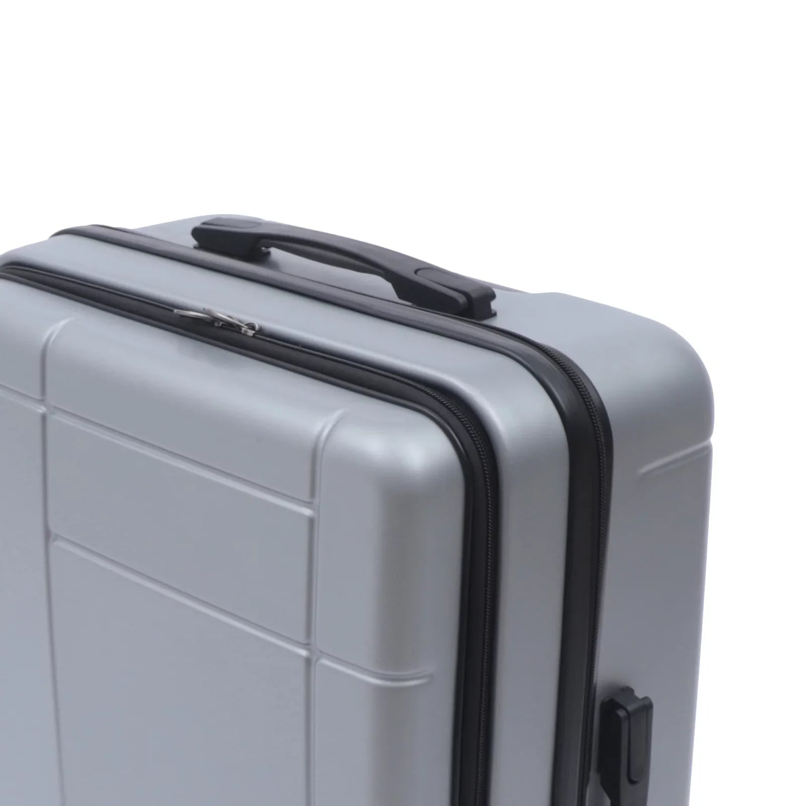 Wuzstar 24" Traveling Luggage PC+ABS Luggage Bags with TSA Lock Resilient Spinner Wheels Hardside Carry On Suitcase , Silver