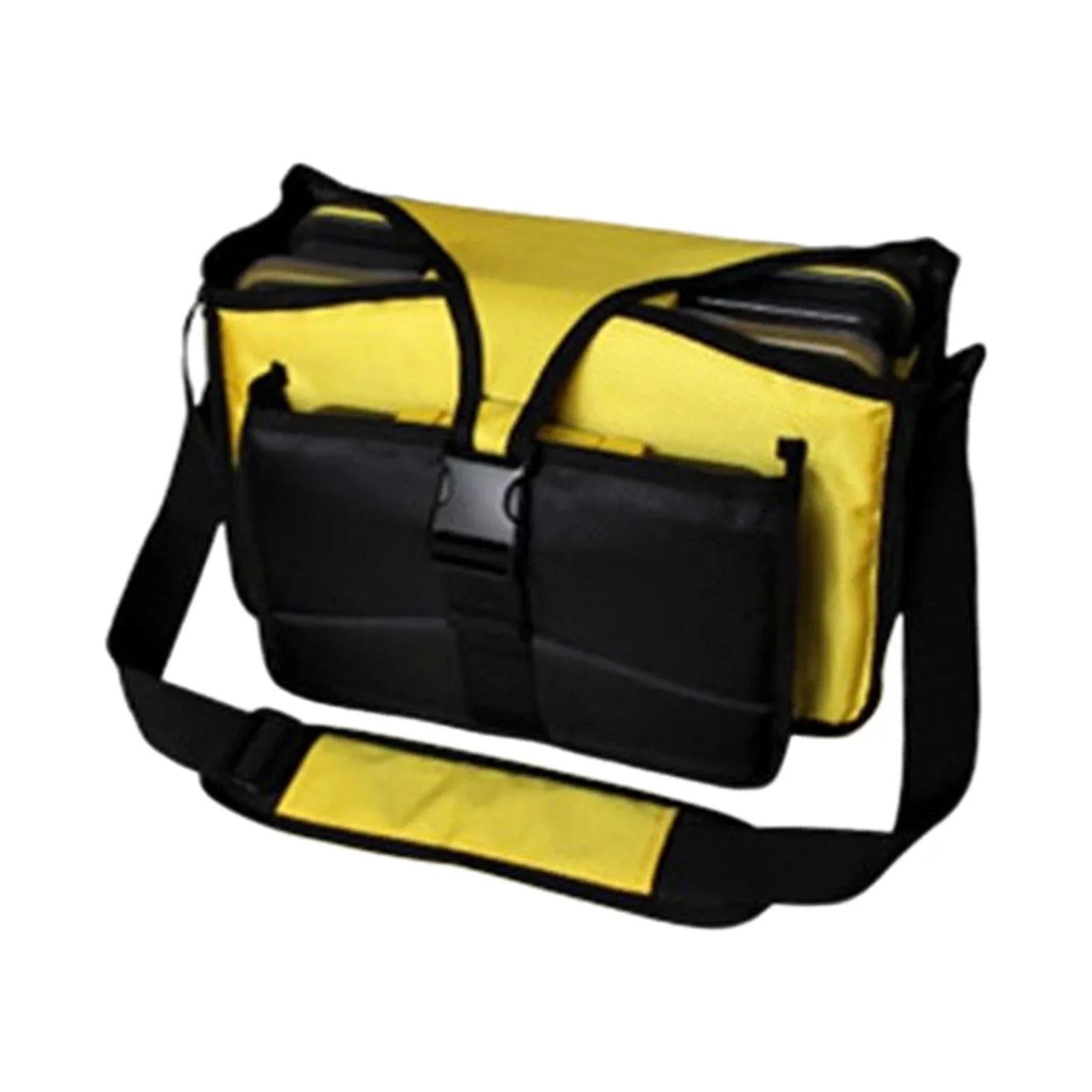 Fishing Tackle Bag fishing lures Bag Oxd Handbag Multiple Pockets Case Shoulder Bag Tackle Box Organizer Travel Hiking Sea Fishing Yellow