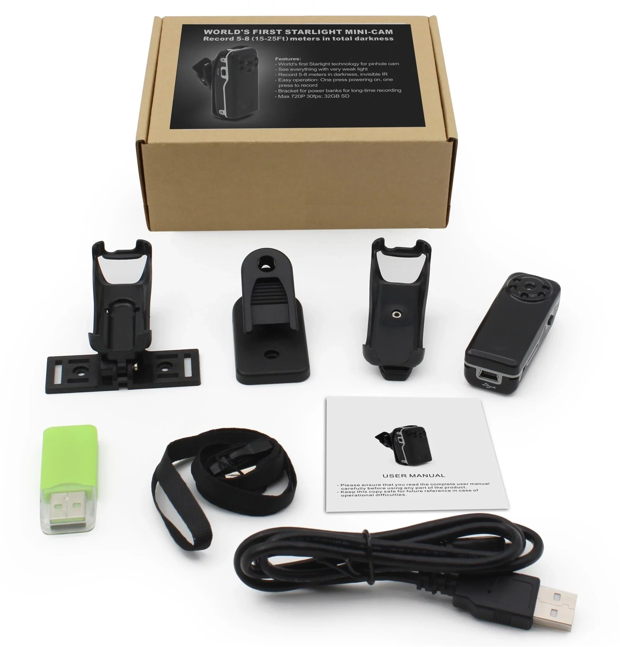 micro Police Body Camera Video Cam w/ Night Vision - NEW 2021