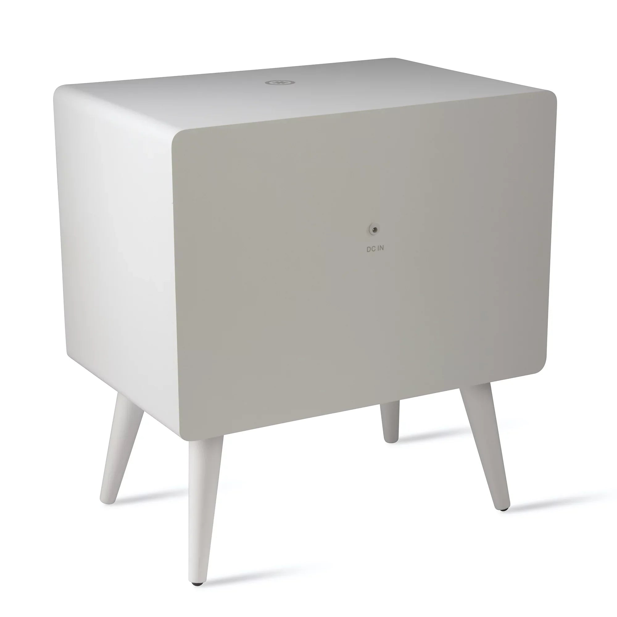 Koble Ralph Height-Adjustable Smart Side Table With Wireless Charging And Bluetooth® Audio, 23"H x 19"W x 10-7/8"D, White