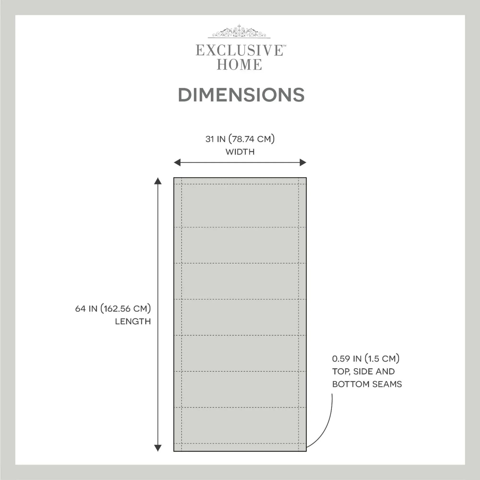 Exclusive Home Esme Total Blackout Roman Shade, 31"x64", White