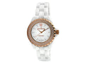 Women's PS4892WR Swiss Ceramic Swarovski Crystal White Dial Watch