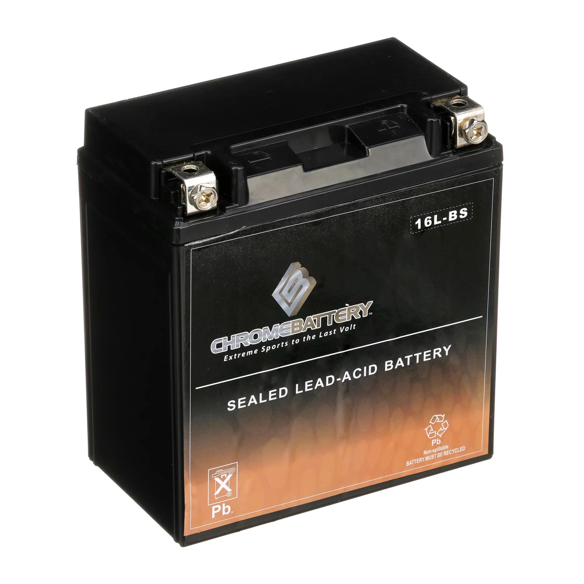Chrome Battery YTX16L-BS (16L-BS 12 Volt,14 Ah, 230 CCA) Jet Ski Battery Yamaha Wave Runner 1995