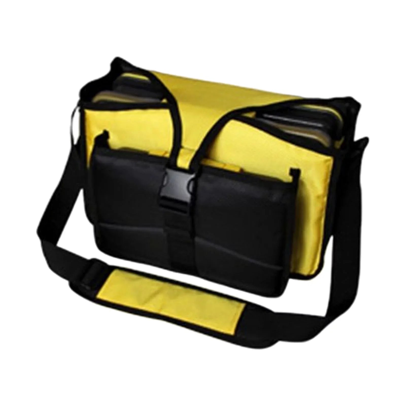 Fishing Tackle Bag fishing lures Bag Oxd Handbag Multiple Pockets Case Shoulder Bag Tackle Box Organizer Travel Hiking Sea Fishing Yellow