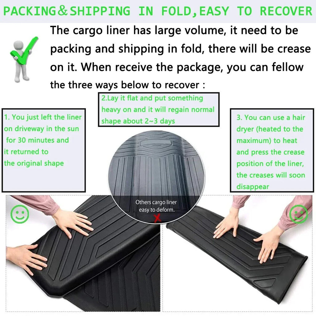 TPO Cargo Mats Liner Protection For 2018-2023 Toyota Camry All