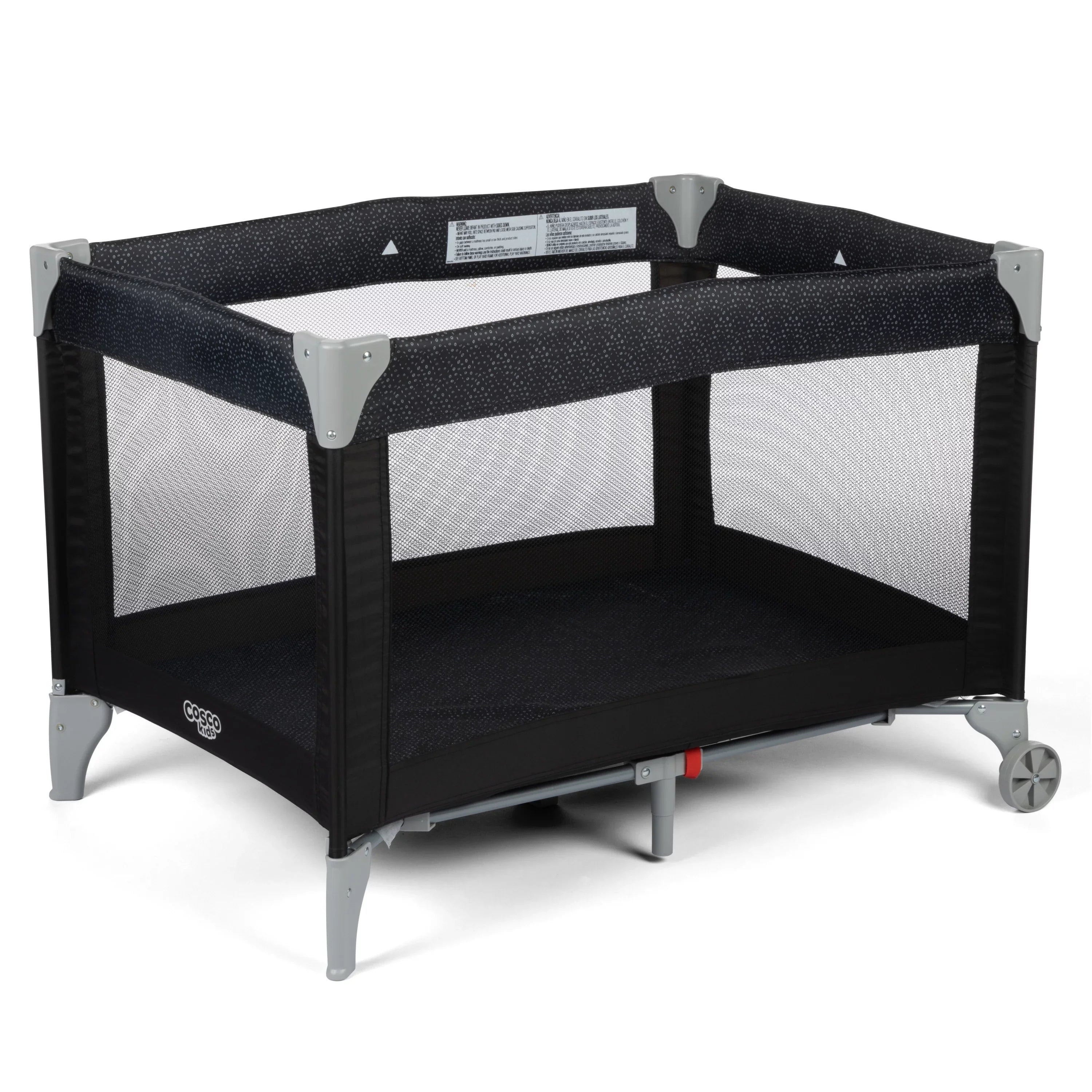 Cosco Kids Funsport Portable Compact Baby Play Yard with Carry Bag, Noir Dot