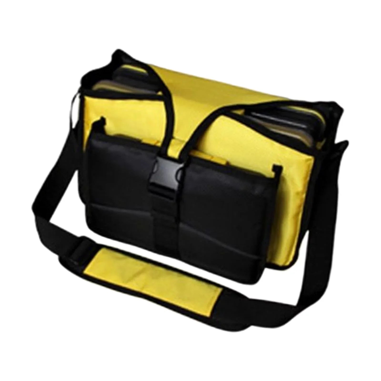 Fishing Tackle Bag fishing lures Bag Oxd Handbag Multiple Pockets Case Shoulder Bag Tackle Box Organizer Travel Hiking Sea Fishing Yellow