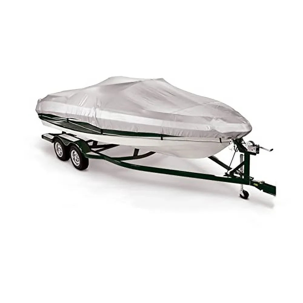 Savvycraft Watercraft Shield 12'-14', Heavy Duty Waterproof Marine Grade Polyester fits V-Hull Runabouts, Pro-Style Bass Watercraft Fish & Ski Watercraft 12ft-14ft Long, Beam up to 68"