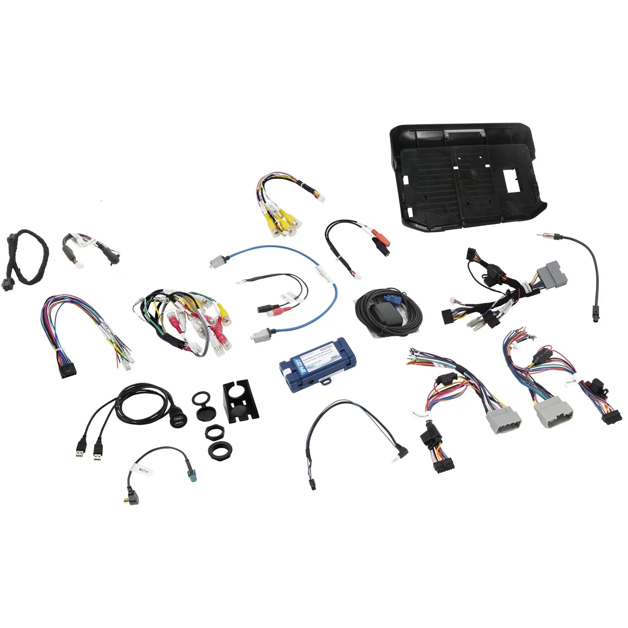 Stinger 2011-18 Wrangler JK Heigh10 10" In-dash Infotainment System with SR-JK11H Wrangler Flush-Mount Dash Kit and PCAM-JP Back Up Camera